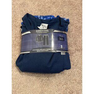 Essential Loungewear By Seven Apparel 2-Piece Pajama Set Mens Size XL Warm Cozy